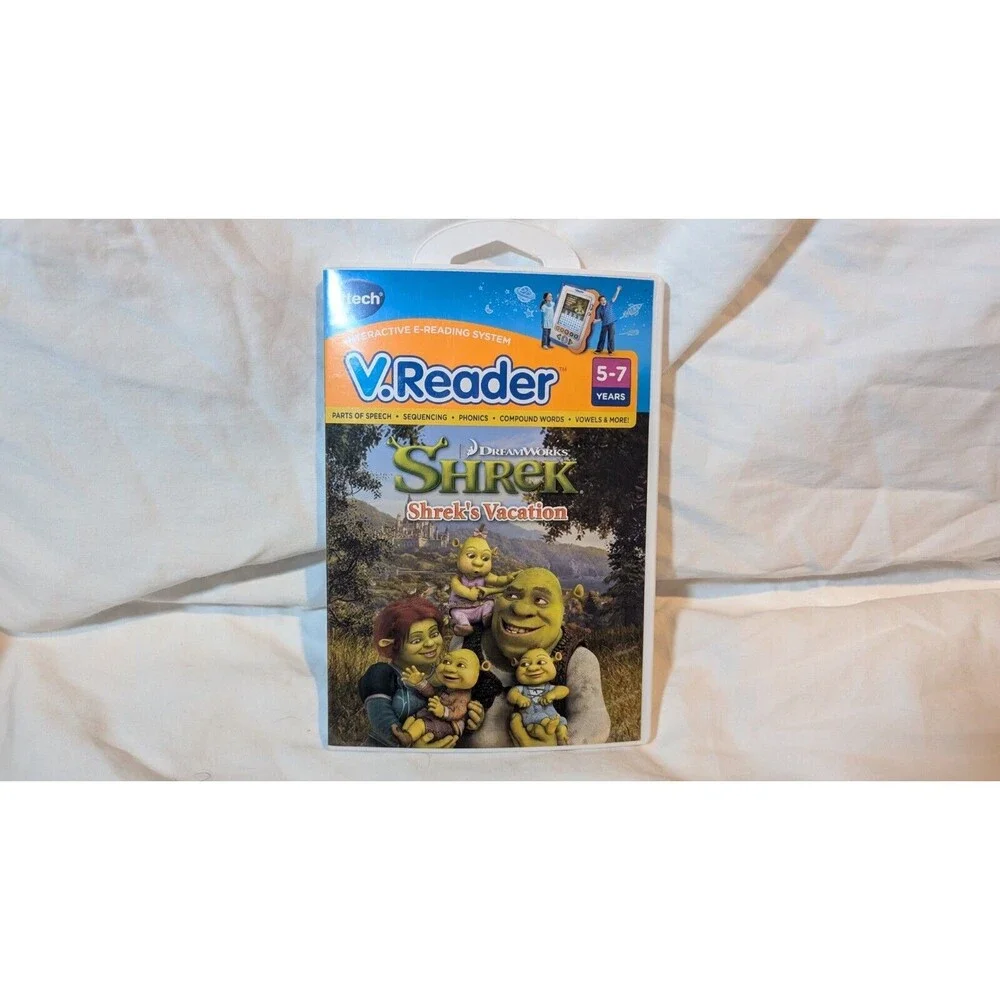 Vtech V.Reader Shrek's Vacation: Dreamworks Shrek E-Reading System Game